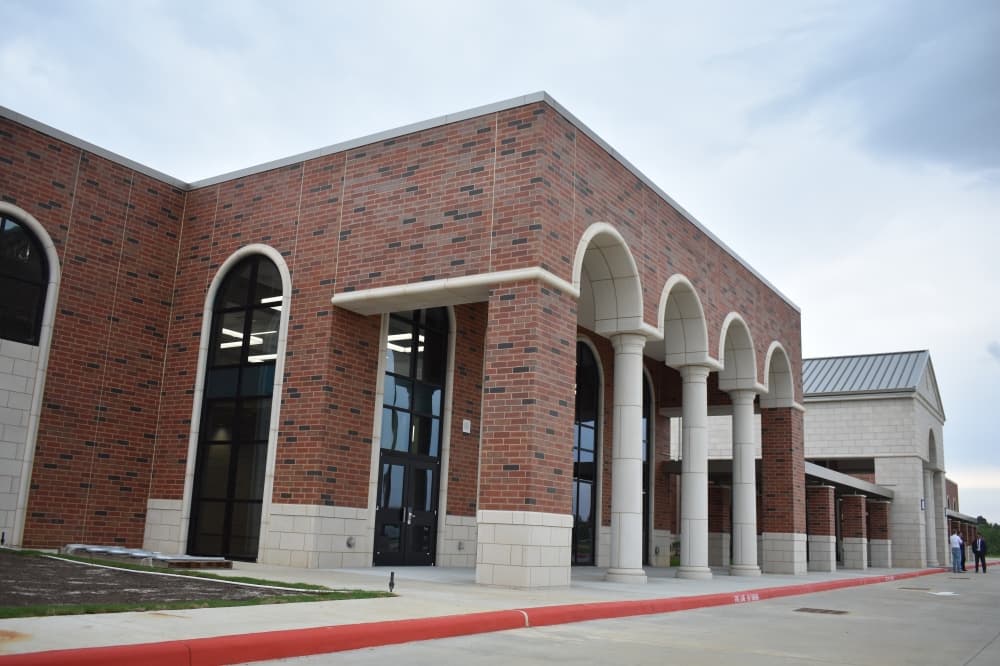 District officials held a ribbon-cutting ceremony on May 2 for the new West Intermediate School. The intermediate school is a part of the $494.46 million bond package approved by TISD voters in 2021. (Community Impact/Julianna Washburn)