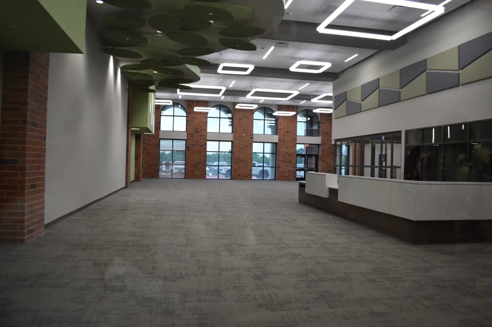 The library at the new West Intermediate School will include a mural. (Community Impact/Julianna Washburn)