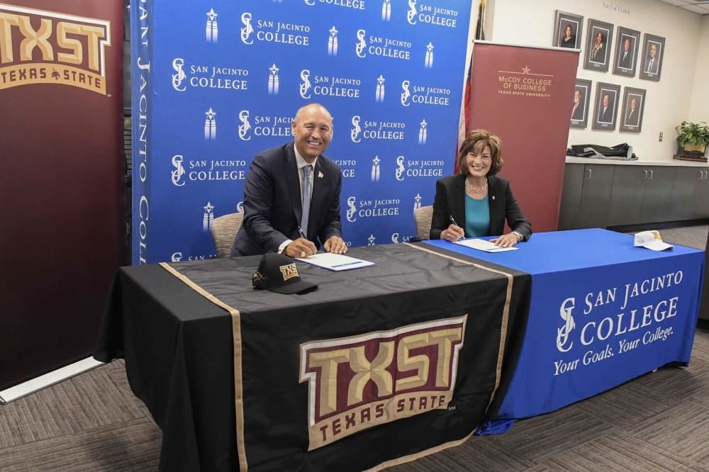 San Jacinto College partners with Texas State University for co-enrollment program