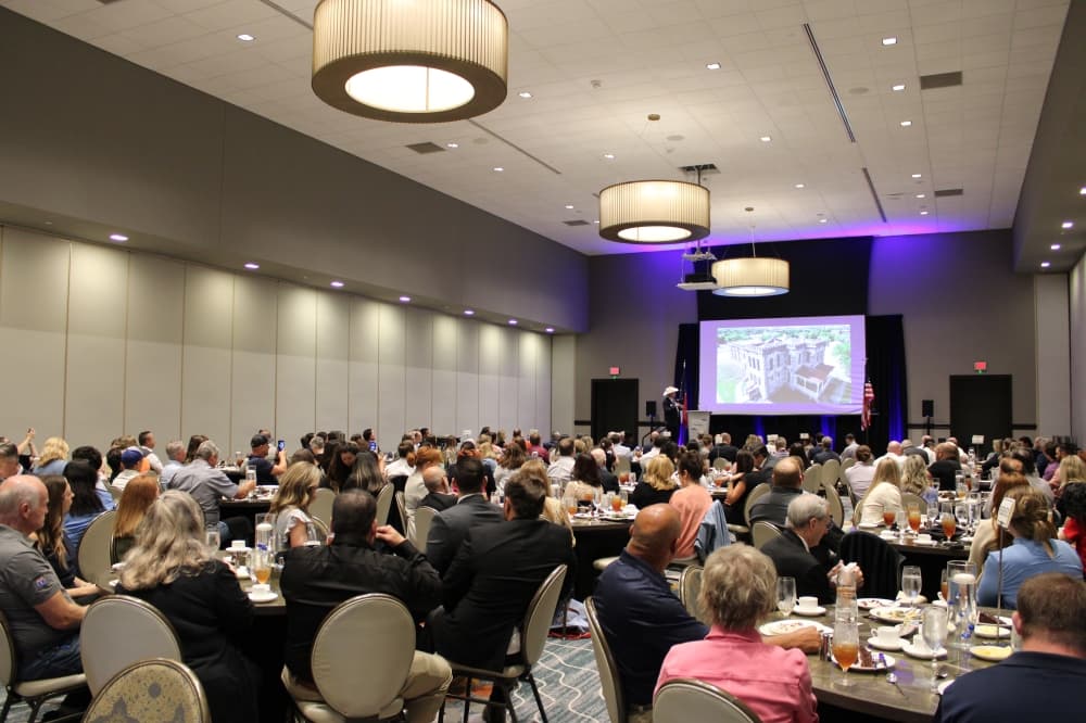 The Georgetown Chamber of Commerce luncheon was held at the Sheraton Austin Georgetown Hotel & Conference Center. 