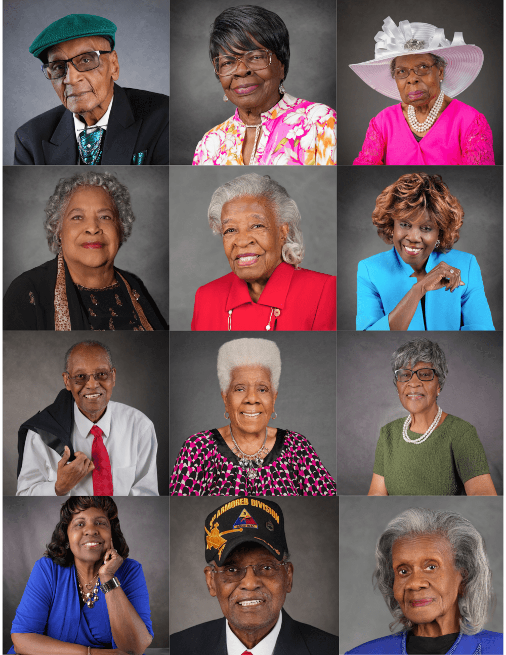 An image of the 12 community members. 