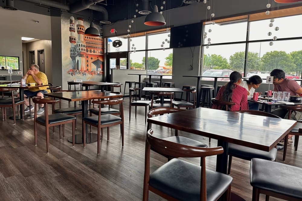 The interior of the restaurant
