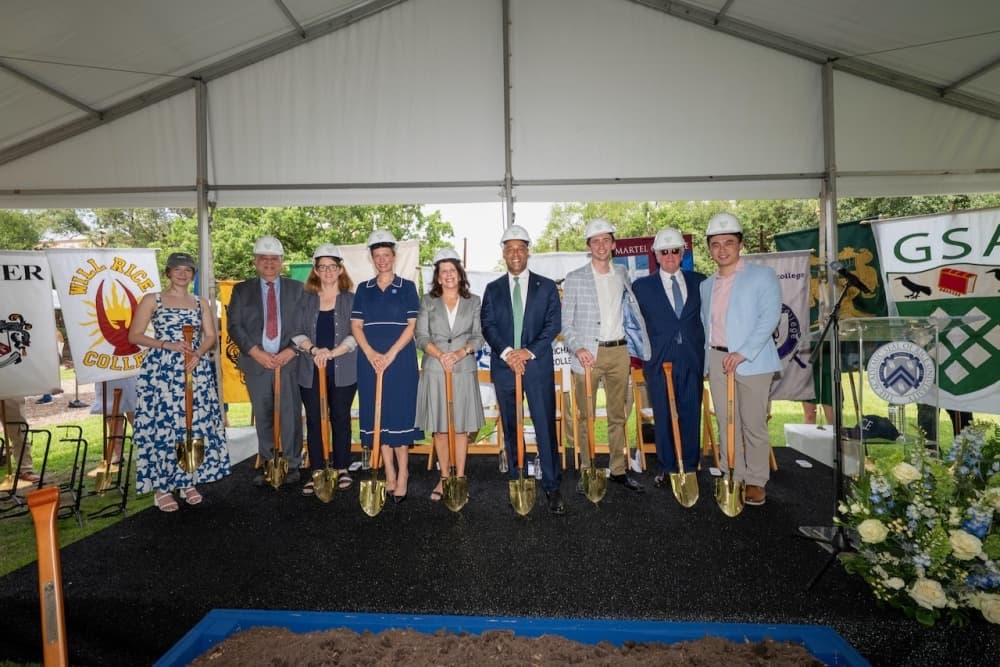 Rice University officials break ground on new Moody Center complex, opening slated for 2027