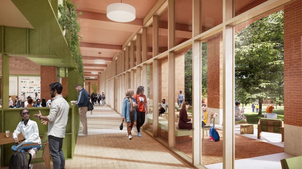 A student coffee shop rendering.