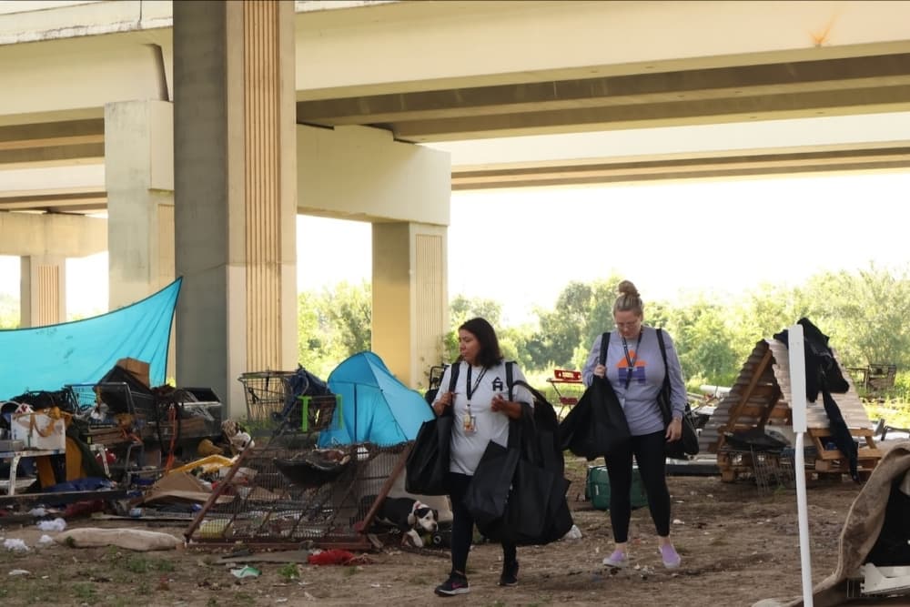 ‘Strategic and compassionate’: Harris County adopts policy to address flood-zone homeless encampments