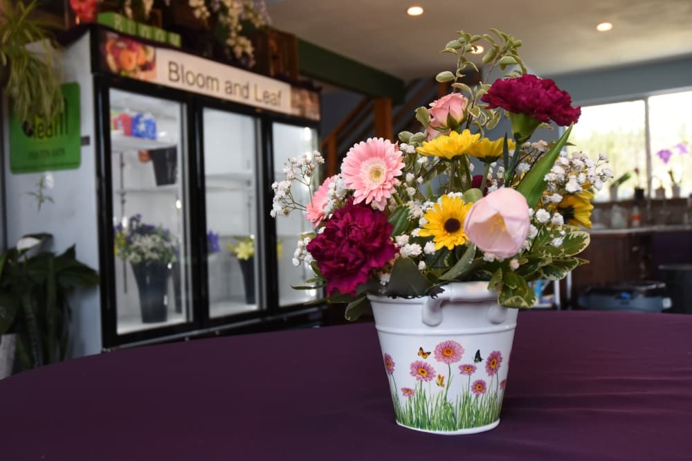 Leander flower studio Bloom and Leaf curates original arrangements