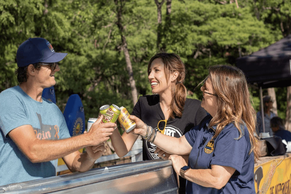 The Gruene Light bar offers customers drinks and access to food trucks while they float the river. (Courtesy The Gruene Light Bar)