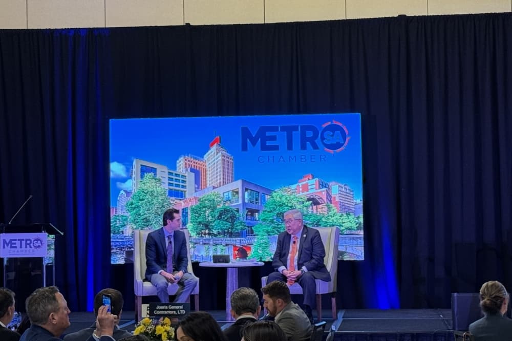 Judge Sakai discusses potential Spurs arena during Metro SA State of County event