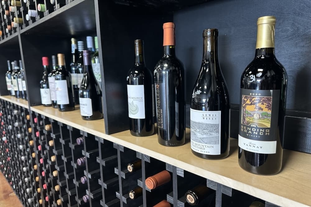 Otto's Cheese Shop sells a wide range of wines. (Amira Van Leeuwen/Community Impact)