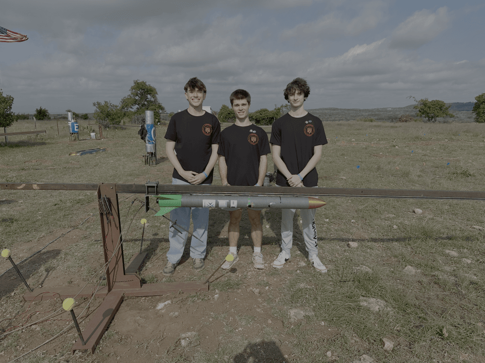 Rocketry program students built and launched rockets in Fredericksburg