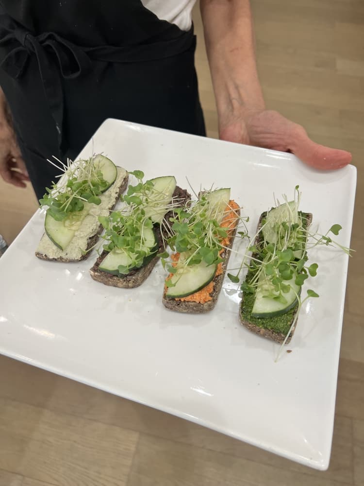 Several types of bread are created in the kitchen, including pumpernickel, banana raisin, olive and onion. (Courtesy Conscious Kitchen)