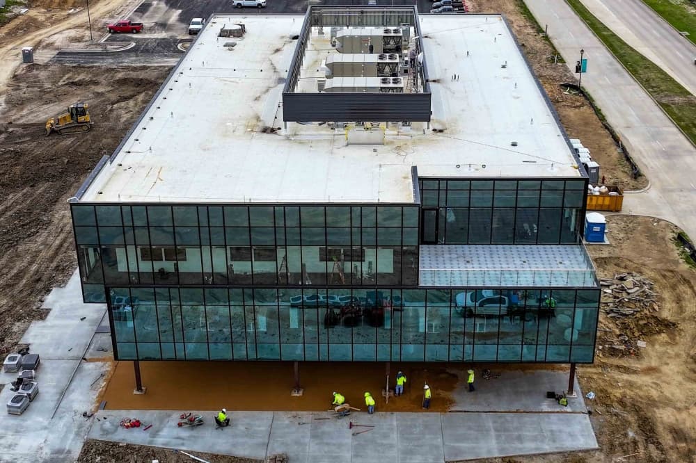 Construction nears completion on Hope Media Group's new global headquarters in Valley Ranch