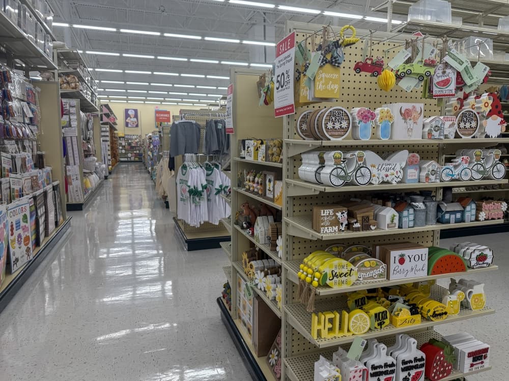 An image of some products inside the store. 