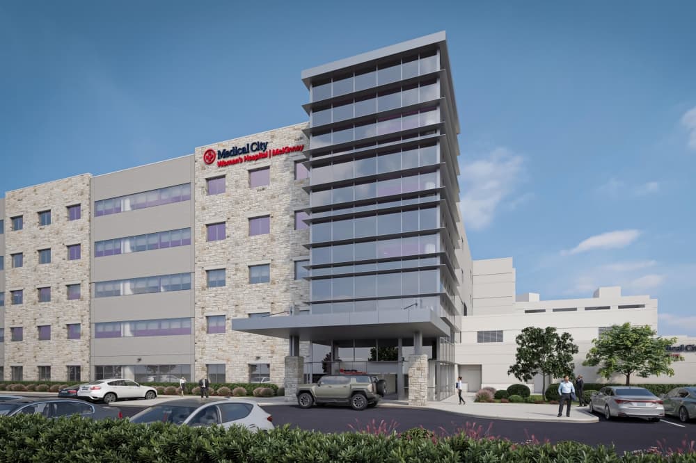 Rendering of the building exterior