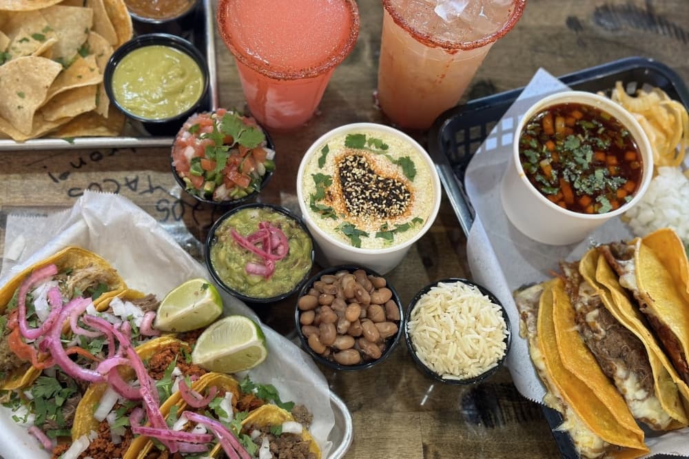 Dos Tacos offers numerous taco options including fish, pastor and chorizo. (Courtesy Dos Tacos)