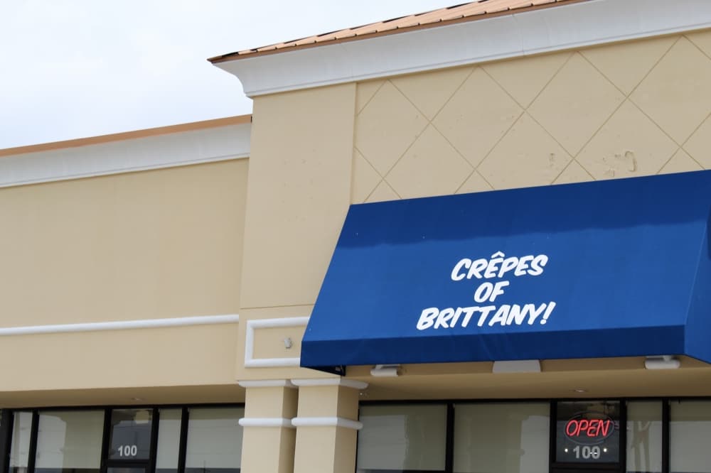 Located along Hwy. 105 in Montgomery, Crepes of Brittany opened in December. (Jovanna Aguilar/Community Impact)