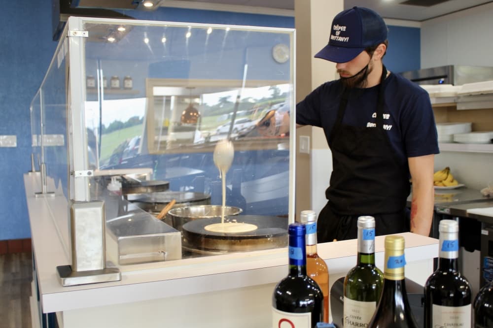 Crepes of Brittany are freshly made to order. (Jovanna Aguilar/Community Impact)