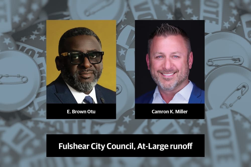 UPDATE: Camron K. Miller secures Fulshear City Council At-Large seat in June 7 runoff