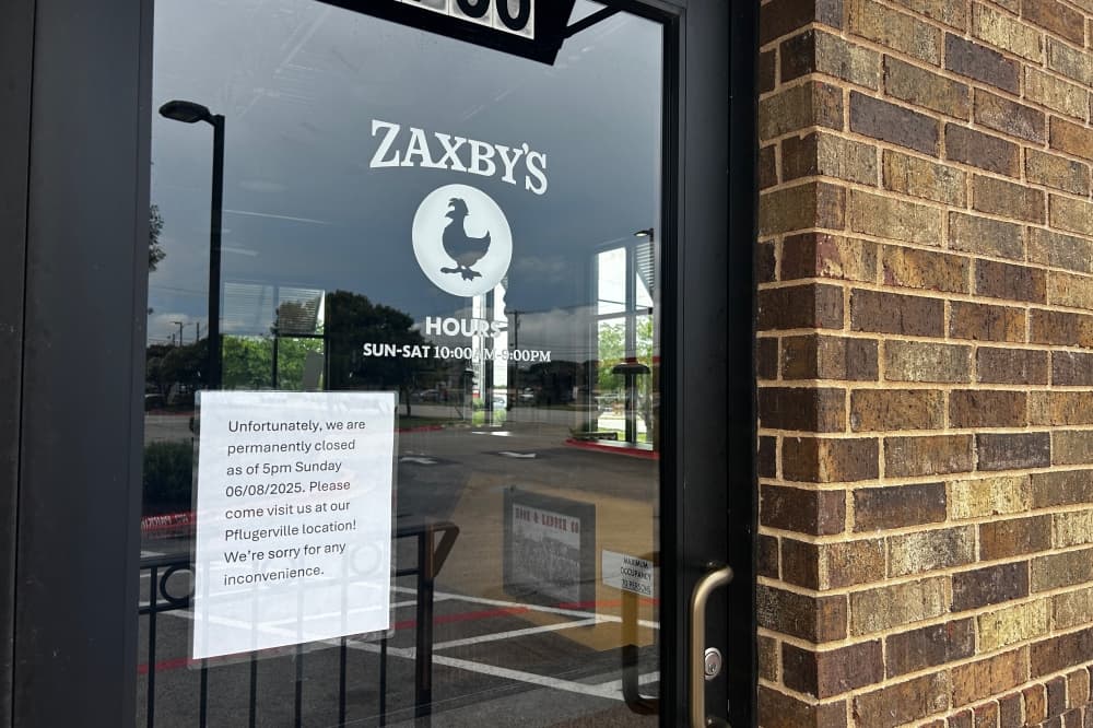 Zaxby's Chicken Fingers & Buffalo Wings closes Round Rock location