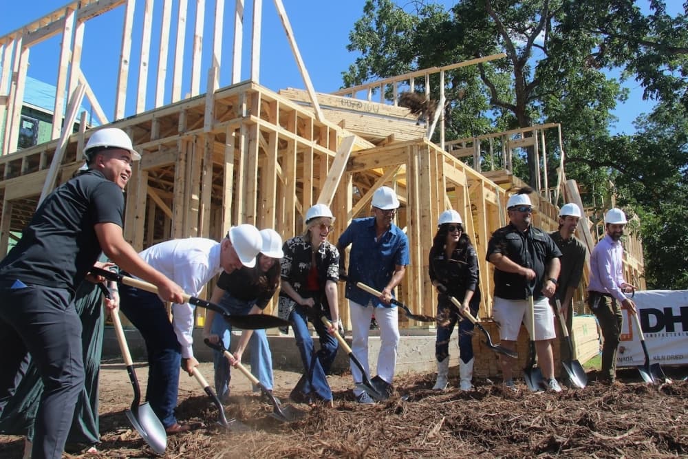 Mira breaks ground in East Austin with 12 townhomes, including 2 for lower-income families