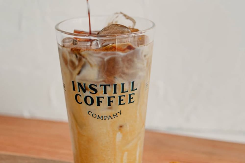 An image of coffee served at the business. 