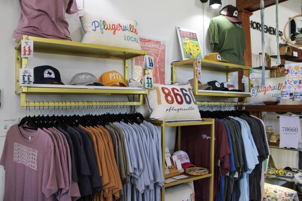 An image of the Pflugerville section of the store. 
