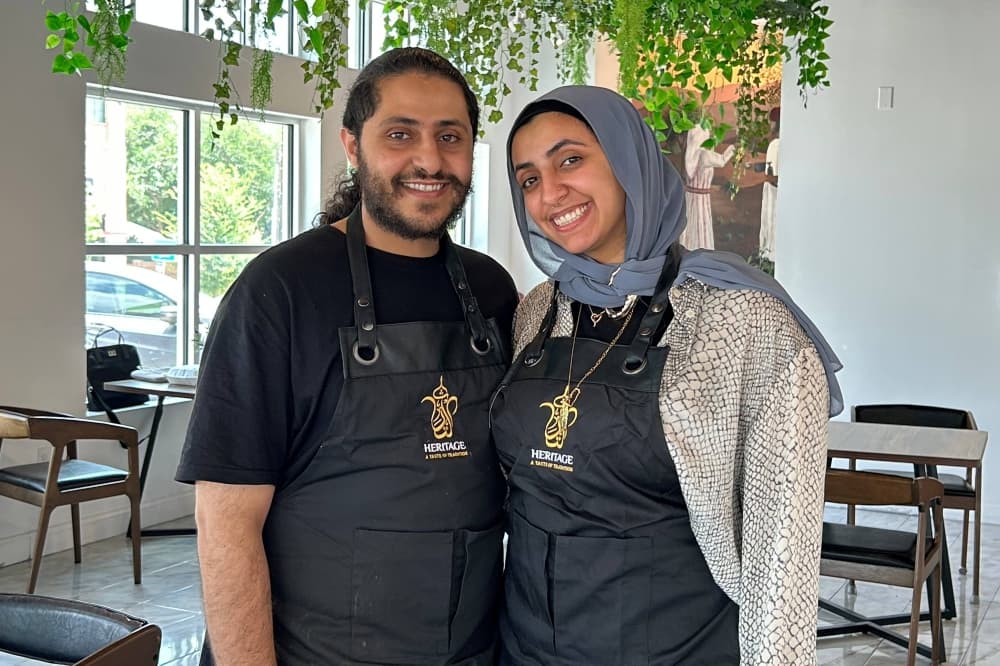 Heritage Coffee offers traditional Yemeni and Palestinian coffee, tea with a modern twist