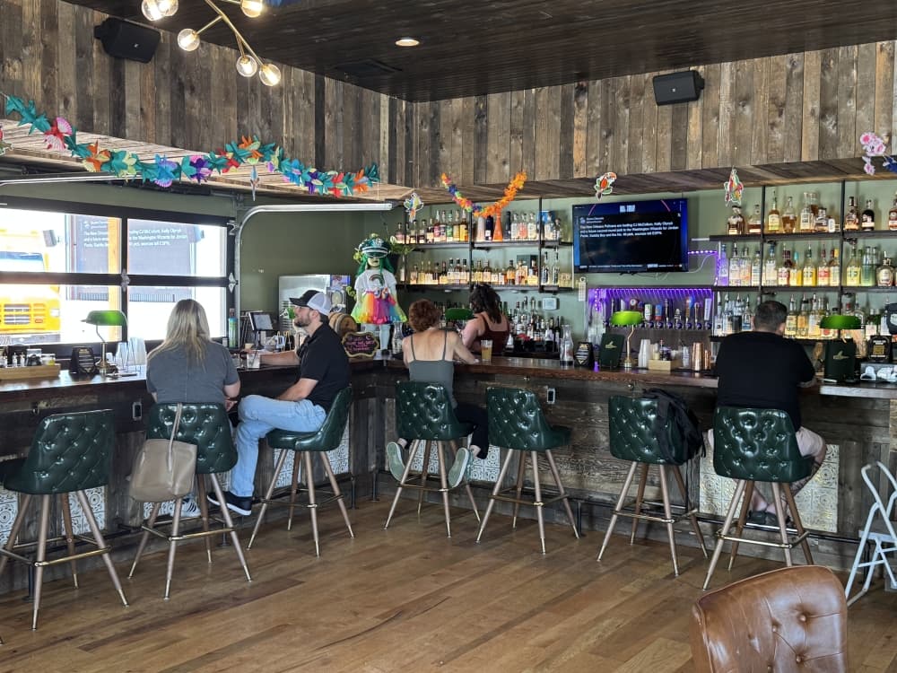 Interior of a bar. 