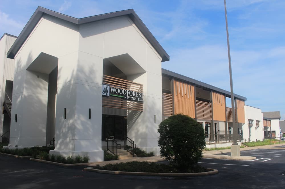 The revitalized retail centers were part of $16.5 million project in partnership with Montgomery County to redesign and rebuild the Grogan's Mill Village Center. (Jessica Shorten/Community Impact)