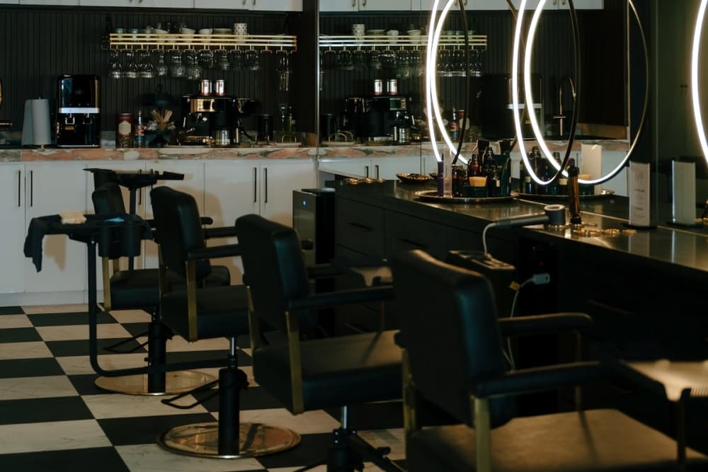 chairs in salon