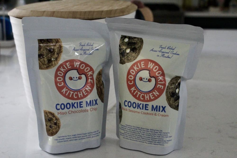 Hom-Yern has developed two recipes for a dry mix: miso chocolate chip and black sesame cookies and cream. (Katlynn Fox Community Impact)
