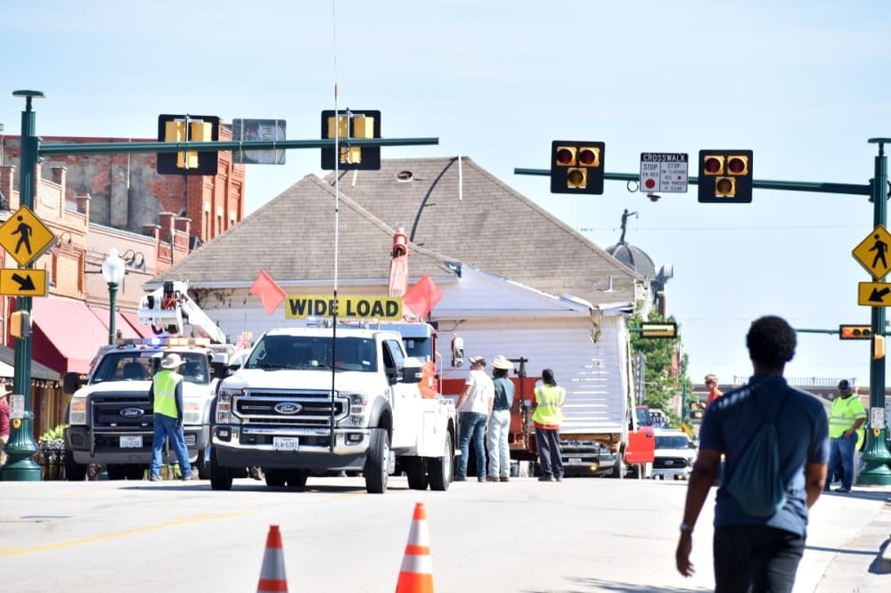 GALLERY: Historic Winfrey house moves to new location in Grapevine