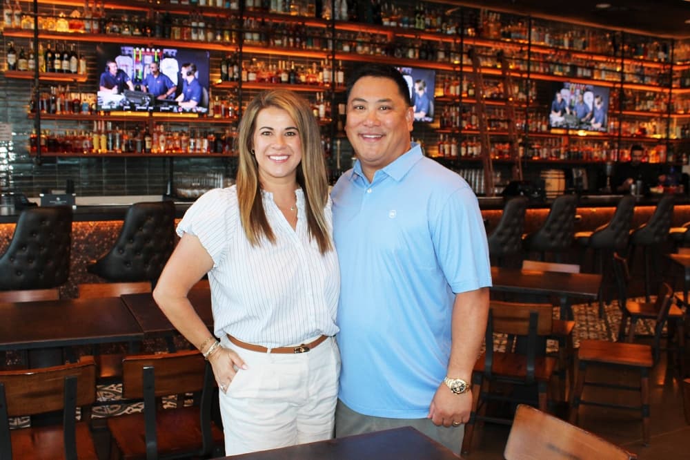Frisco residents Lisa and Alex Nguyen opened The Owl Bar in 2022 in Frisco. (Karen Chaney/Community Impact)