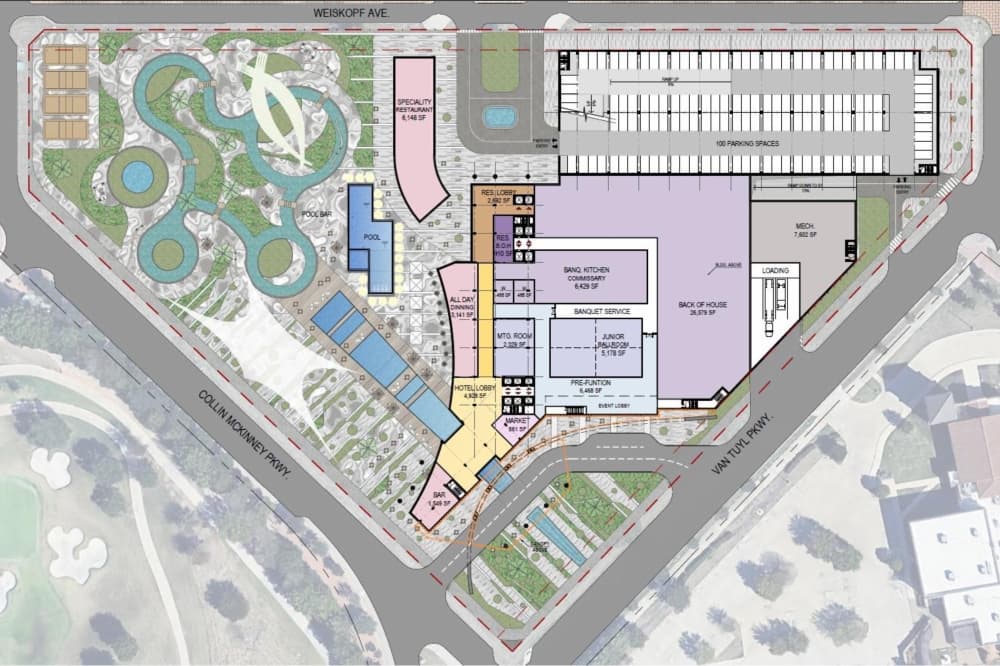 JW Marriott hotel site plan