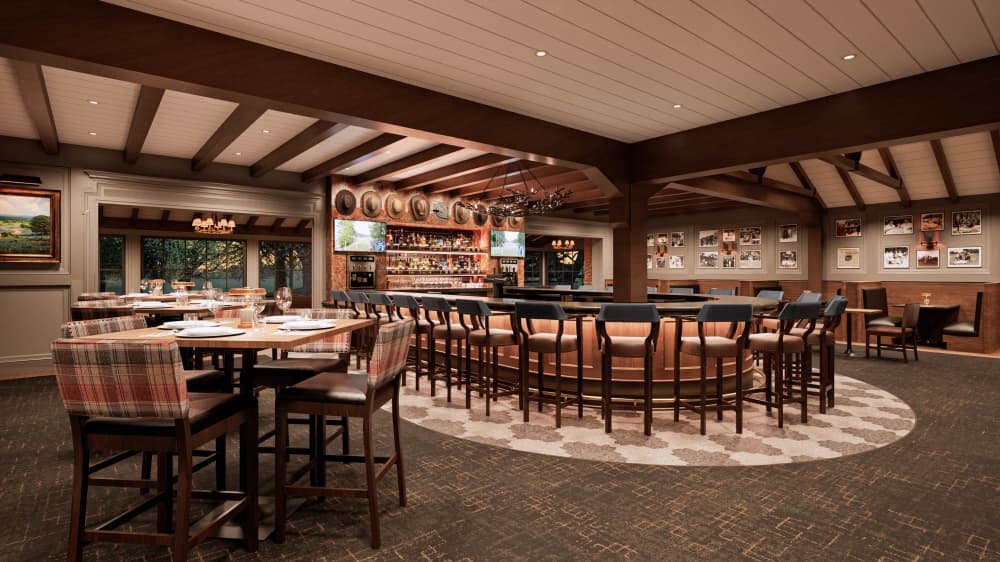 Renovations of the bar and dining room at the clubhouse are expected to be completed in October. (Courtesy Invited)