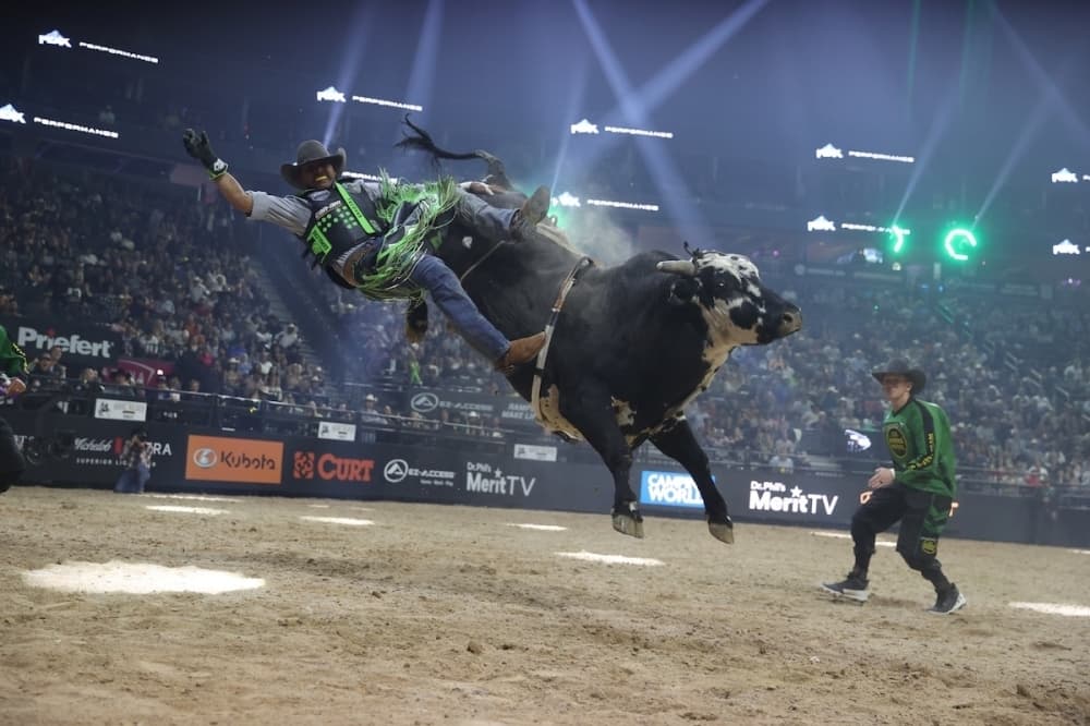 during the second round at the PBR Teams Championship in Las Vegas, NV. (Courtesy Bull Stock Media)