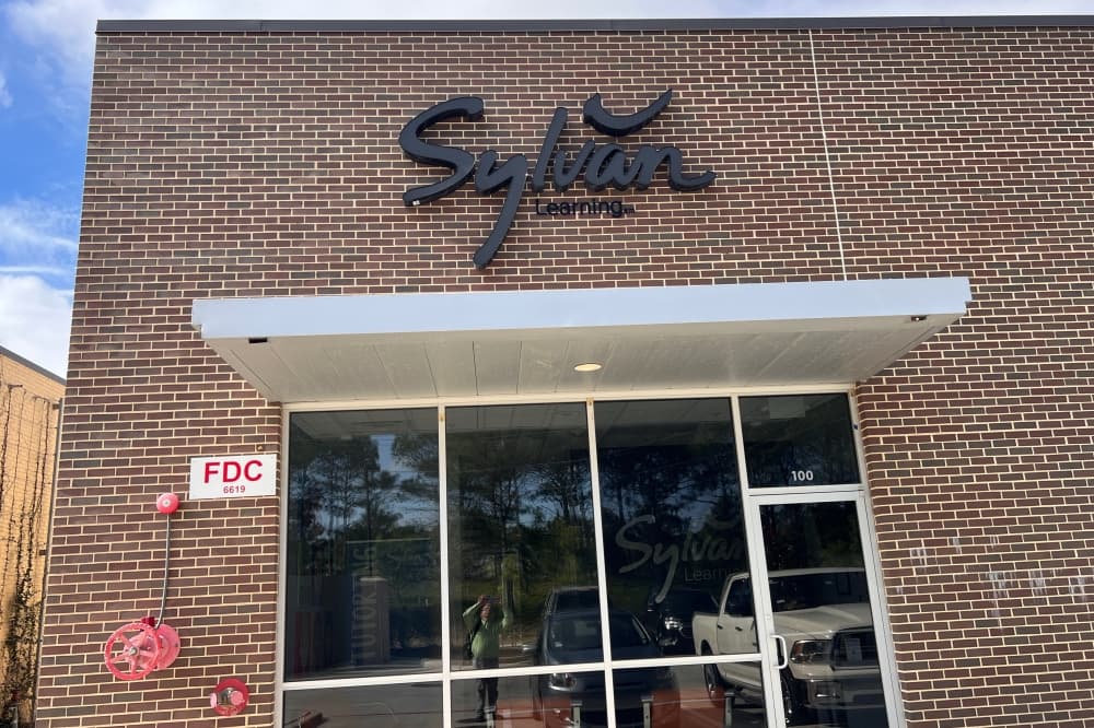 outside of Sylvan Learning center