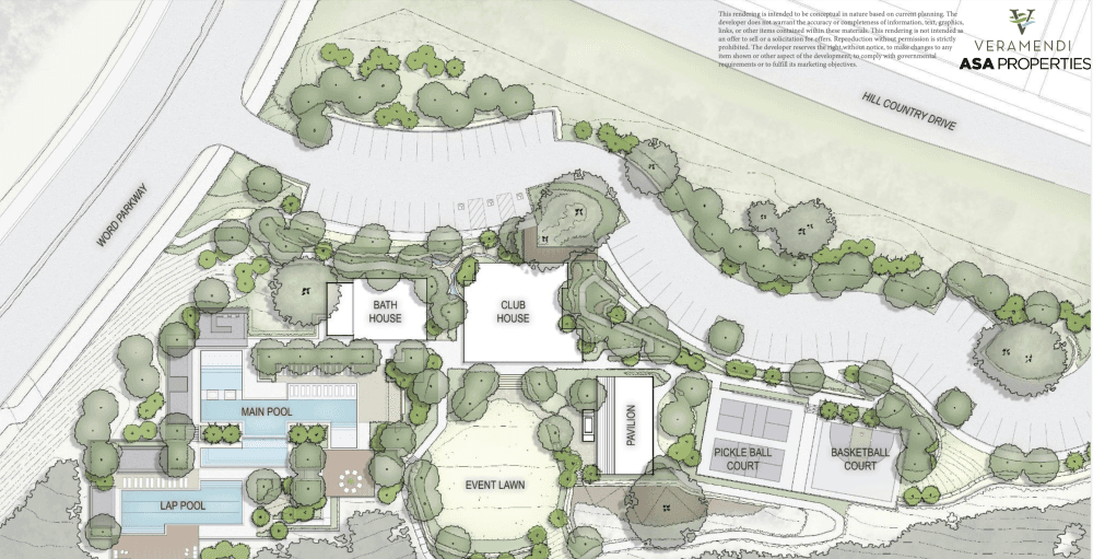 New amenity center site plan