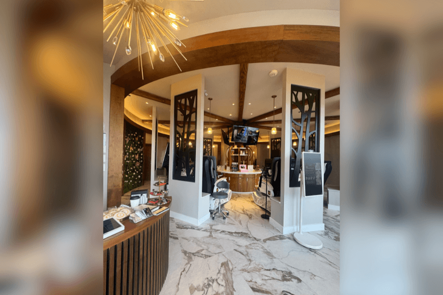 Inside Kingwood nail salon