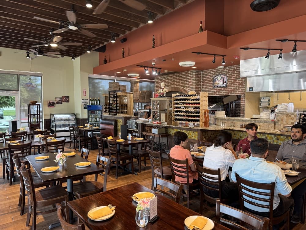 Interior of an Italian restaurant. 