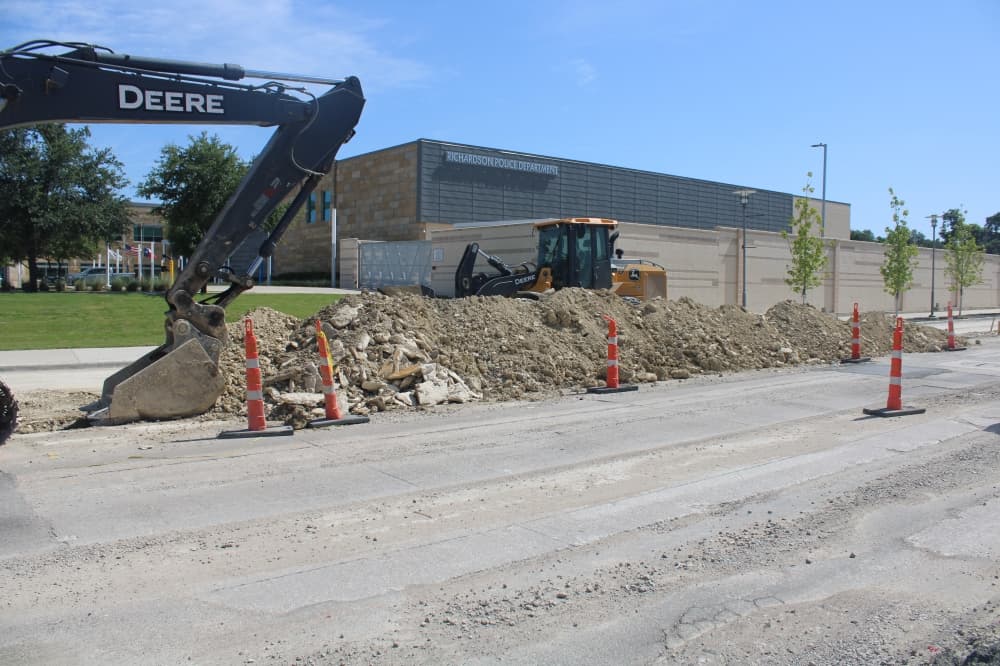 Main Street construction continues to progress in Richardson