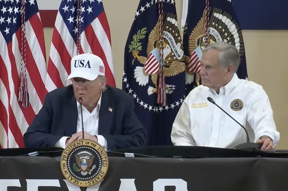 President Trump visits Hill Country flood sites amid criticism of emergency response