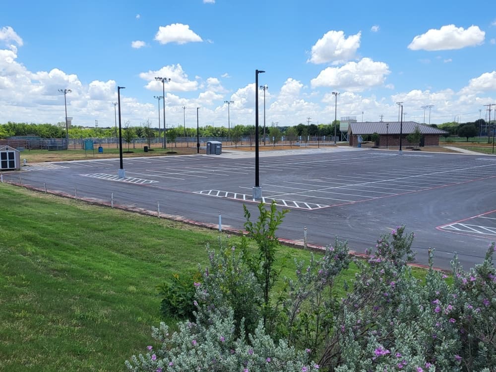 A new parking lot near the equestrian area of Keller Sports Park.