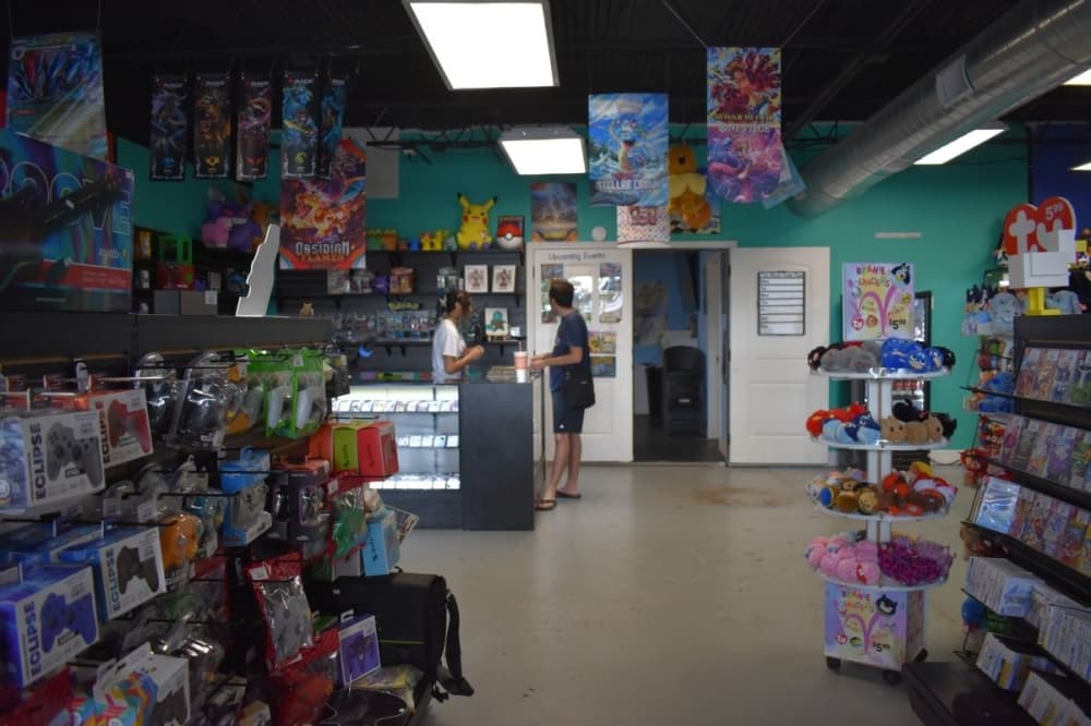 Quicksave Games and Collectibles moved into its spot on West Main Street in Tomball almost two years ago. (Julianna Washburn/Community Impact)