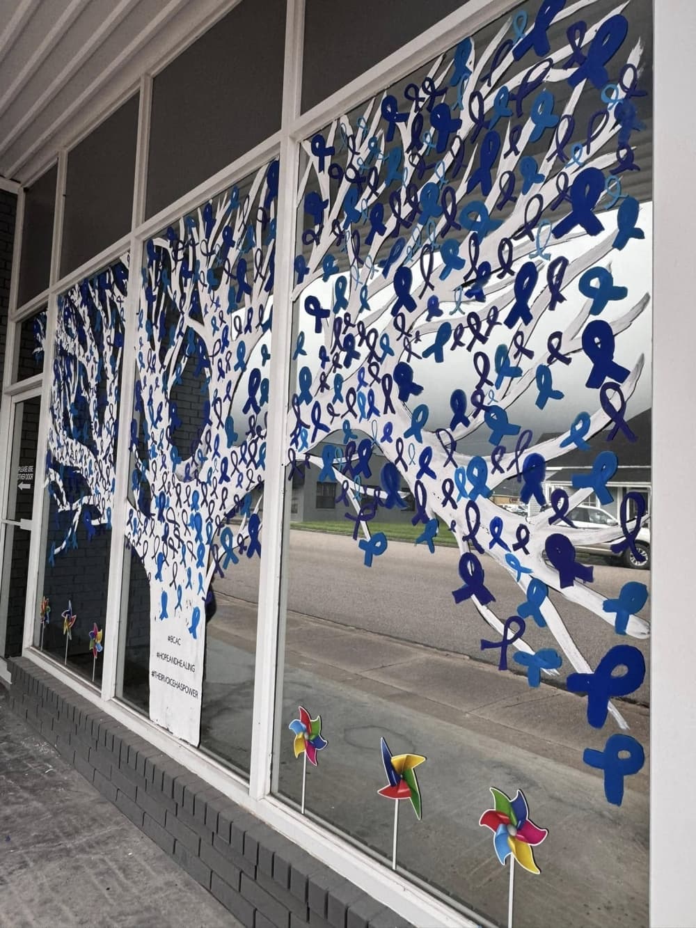 A tree representing children served. (courtesy Brazoria County Alliance for Children)
