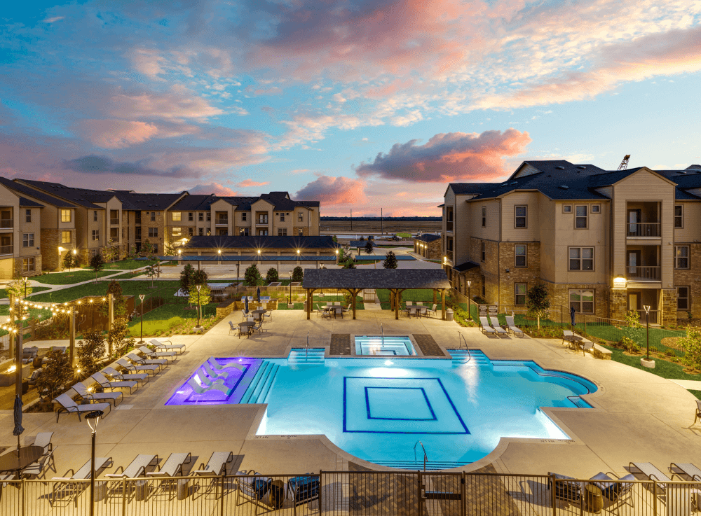 Exterior view of Alders Cross Creek 62-plus active adult community featuring resort-style amenities. 