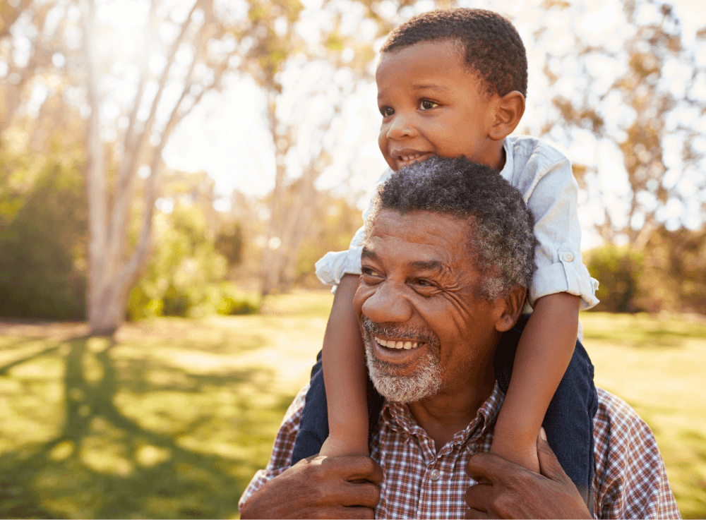 Family visit at Alders Cross Creek, a vibrant 62-plus active adult community near Houston. 