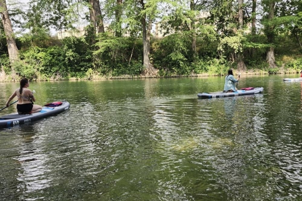 PaddleTx rents paddle boards year-round. (Courtesy PaddleTx)