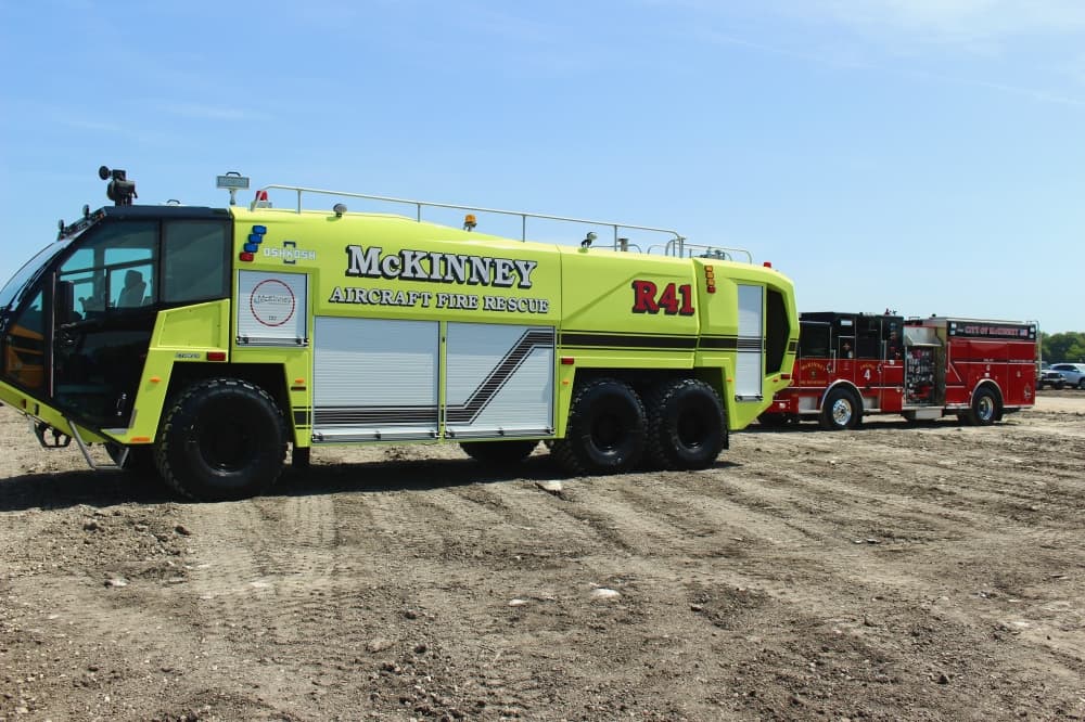 Fire department vehicles