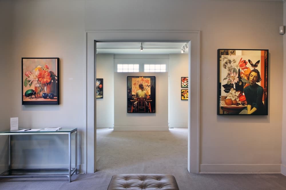 An image of the inside of the gallery. 